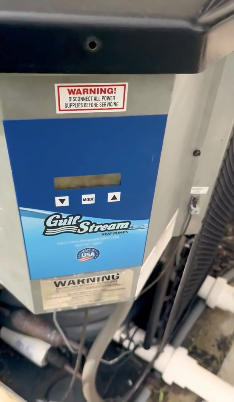 GulfStream pool heat pump control panel and display after repair